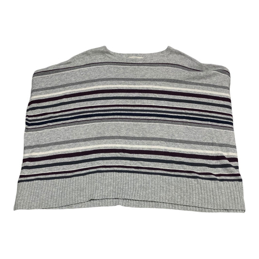 Poncho By Loft In Striped Pattern, Size: M