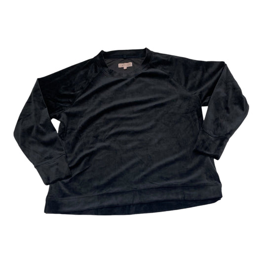 Top Long Sleeve By Lou And Grey In Black, Size: L