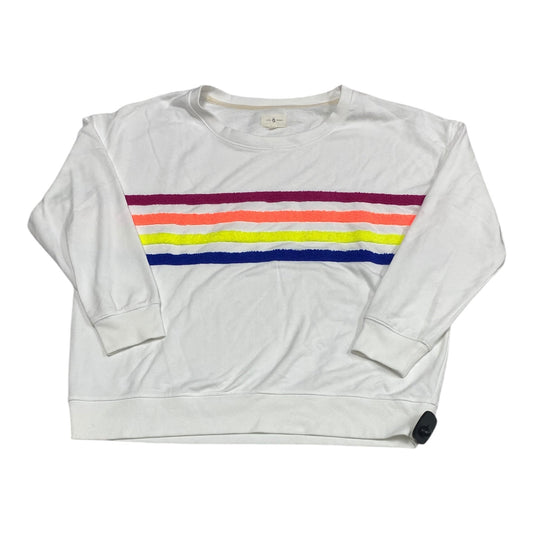 Top Long Sleeve By Lou And Grey In Striped Pattern, Size: L