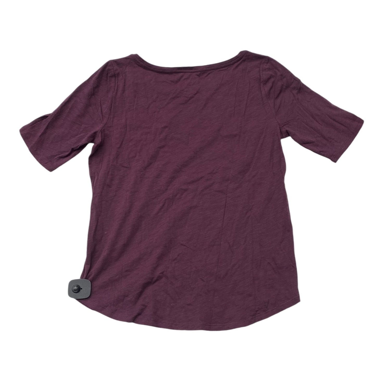 Top Short Sleeve By Loft In Purple, Size: M