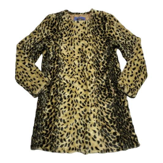 Coat Faux Fur & Sherpa By J Mclaughlin In Animal Print, Size: Xs