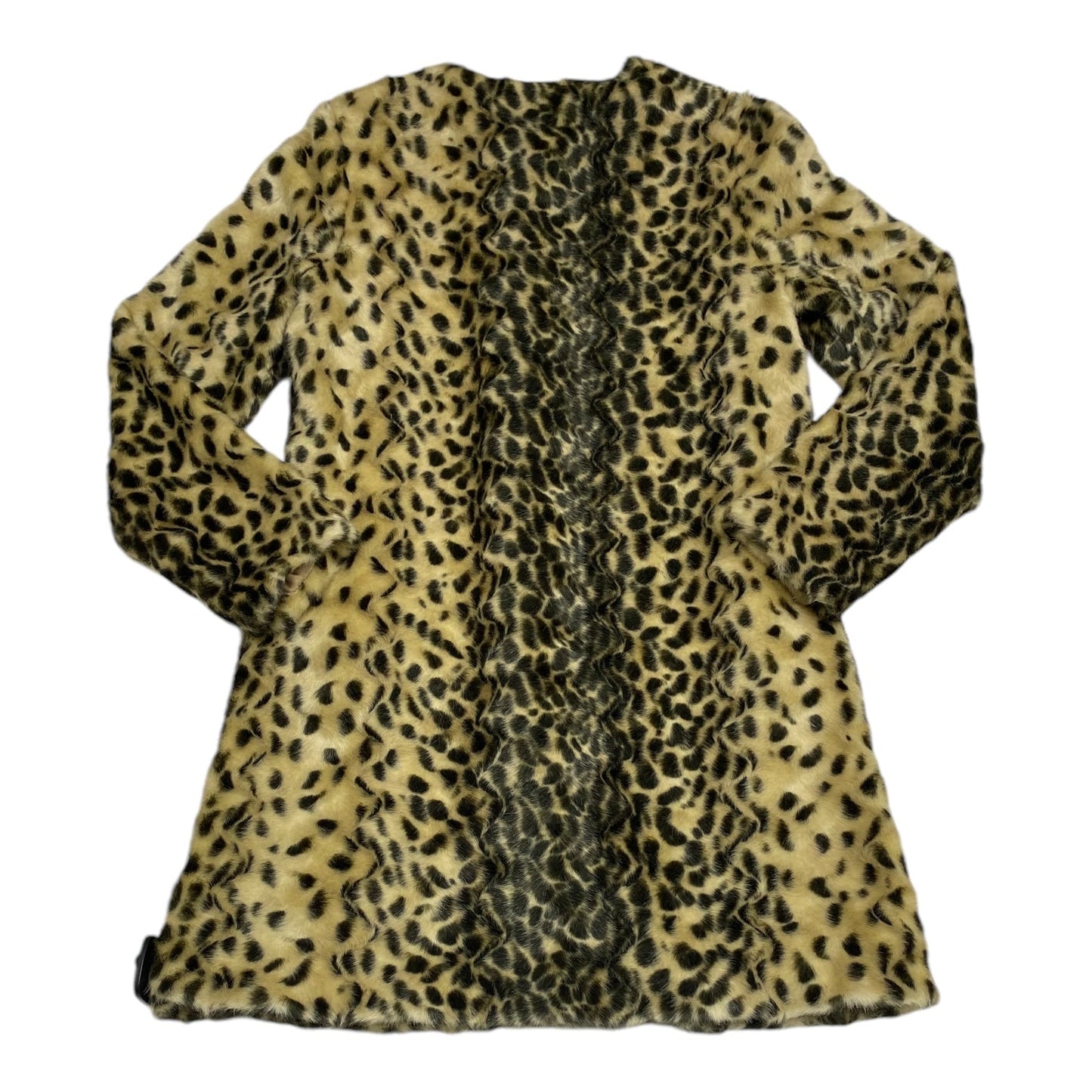 Coat Faux Fur & Sherpa By J Mclaughlin In Animal Print, Size: Xs