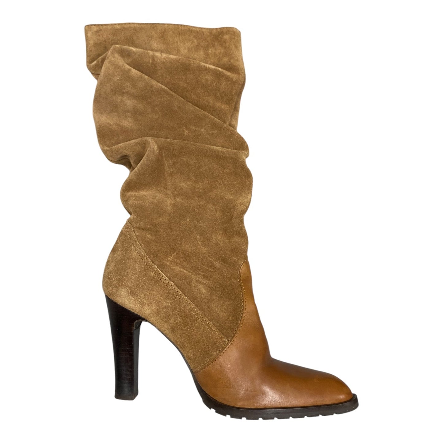 Boots Mid-calf Heels By Jessica Simpson In Brown, Size: 7.5