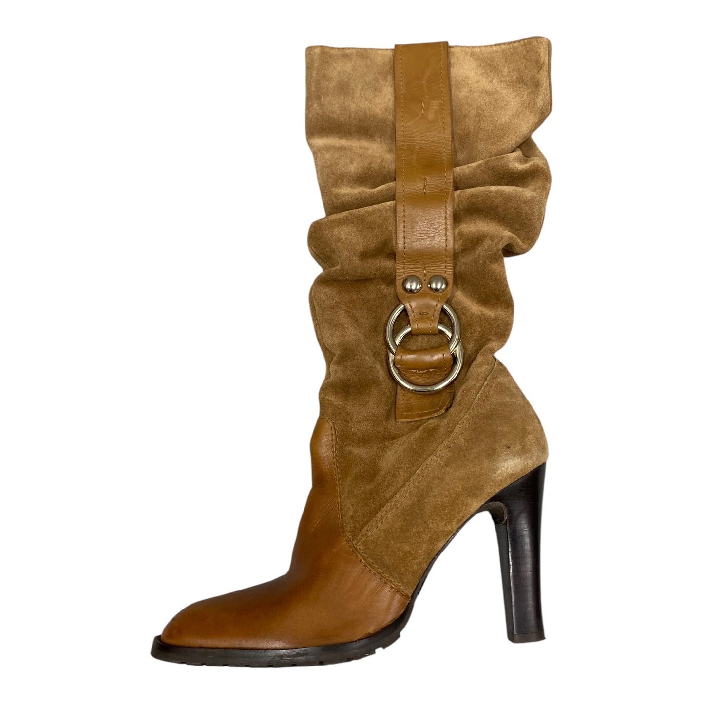 Boots Mid-calf Heels By Jessica Simpson In Brown, Size: 7.5