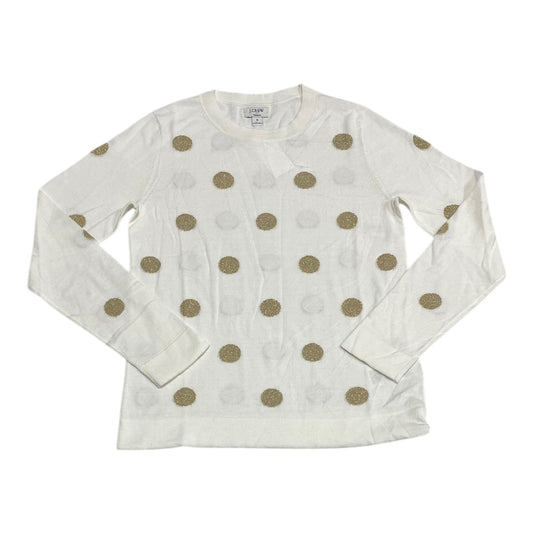 Sweater By J. Crew In Gold & White, Size: S