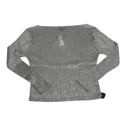 Top Long Sleeve By J. Crew In Silver, Size: S