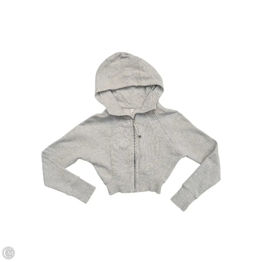 Athletic Jacket By Lululemon In Grey, Size: 0
