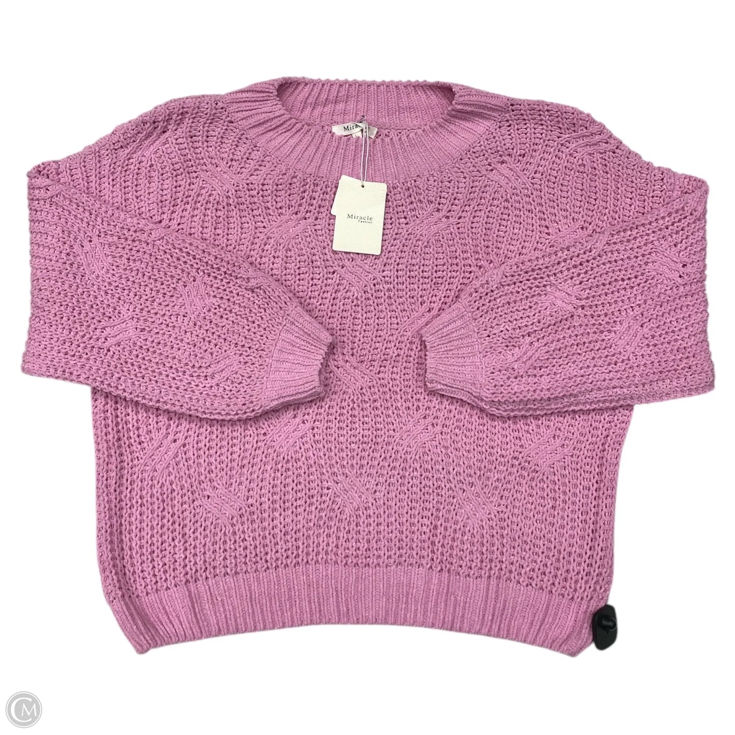 Sweater By Miracle In Pink, Size: L