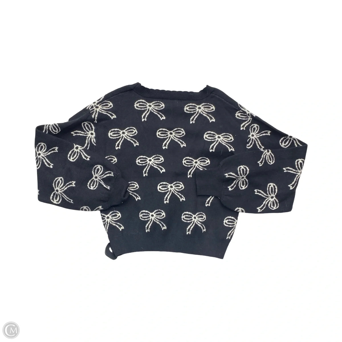Sweater Cardigan By Willow & Wind In Black & White, Size: S