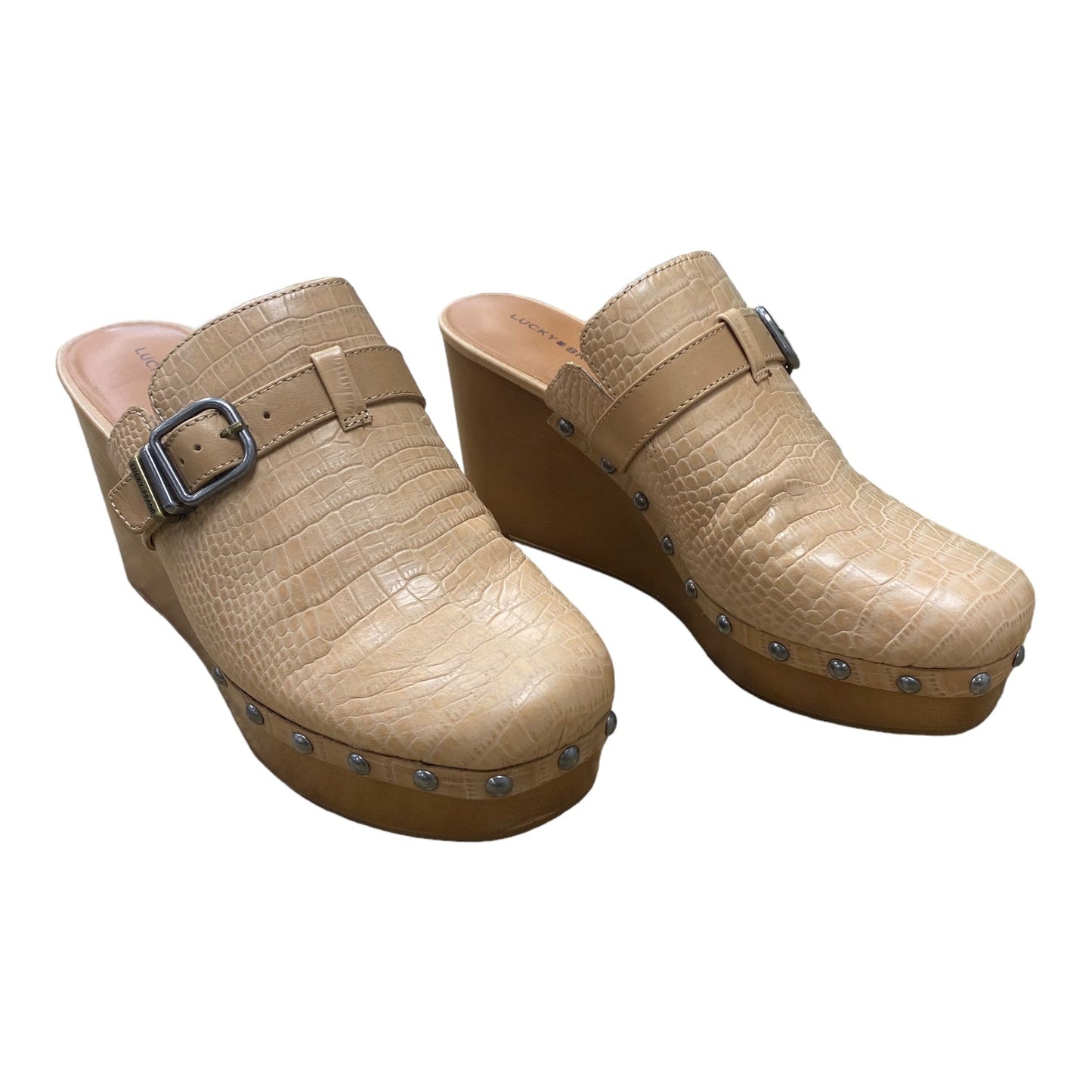 Tan Shoes Heels Platform Lucky Brand, Size 10