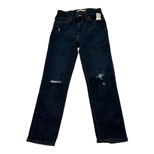 Blue Denim Jeans Cropped Levis, Size 0