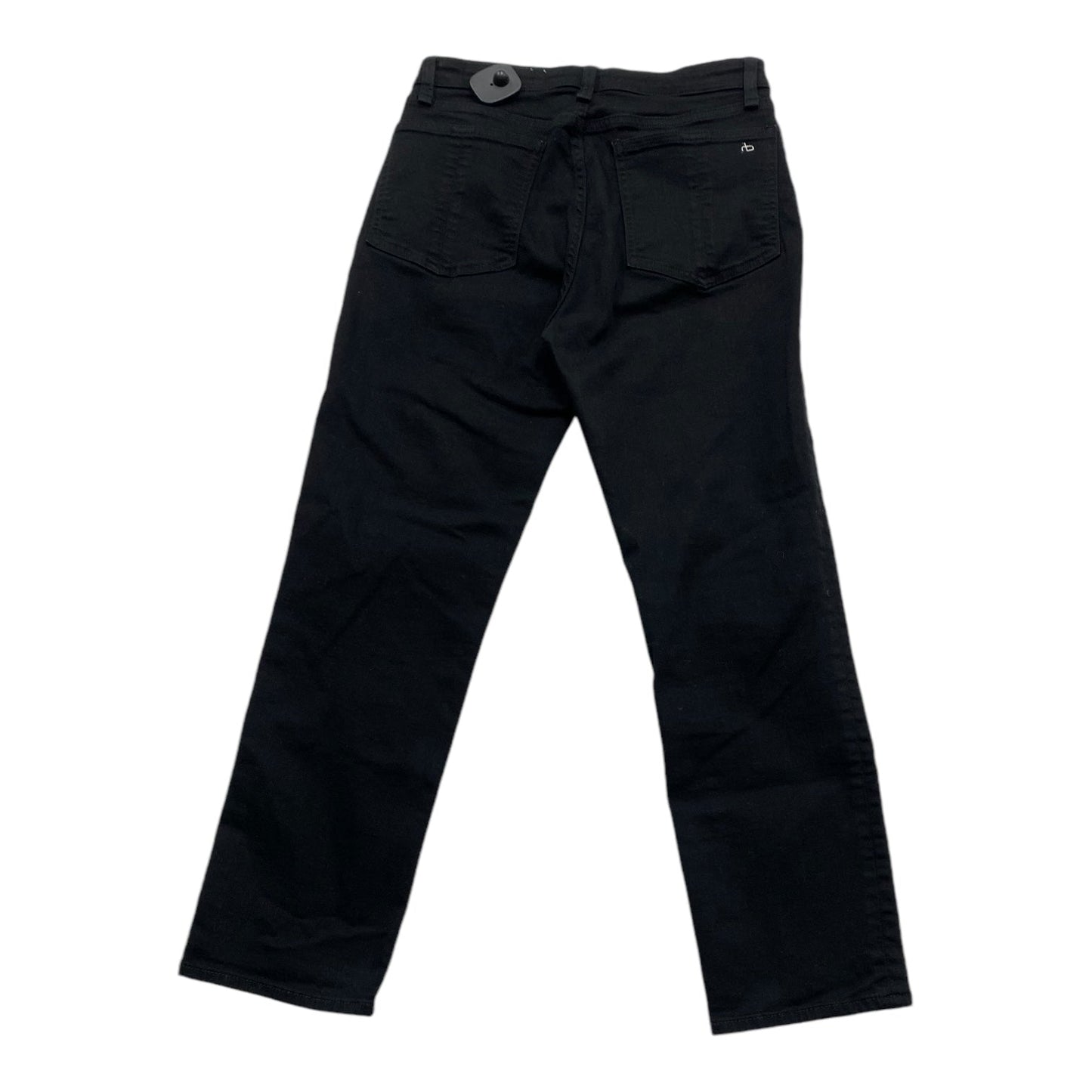 Jeans Straight By Rag & Bones Jeans In Black Denim, Size: 6