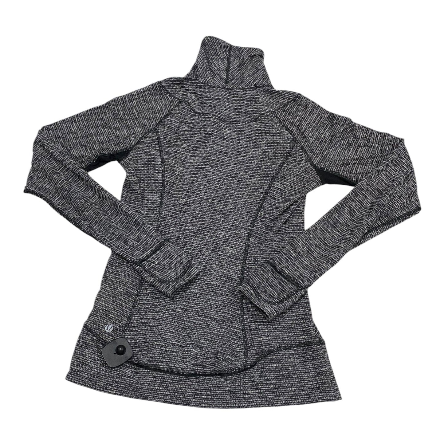 Athletic Jacket By Lululemon In Grey, Size: 6