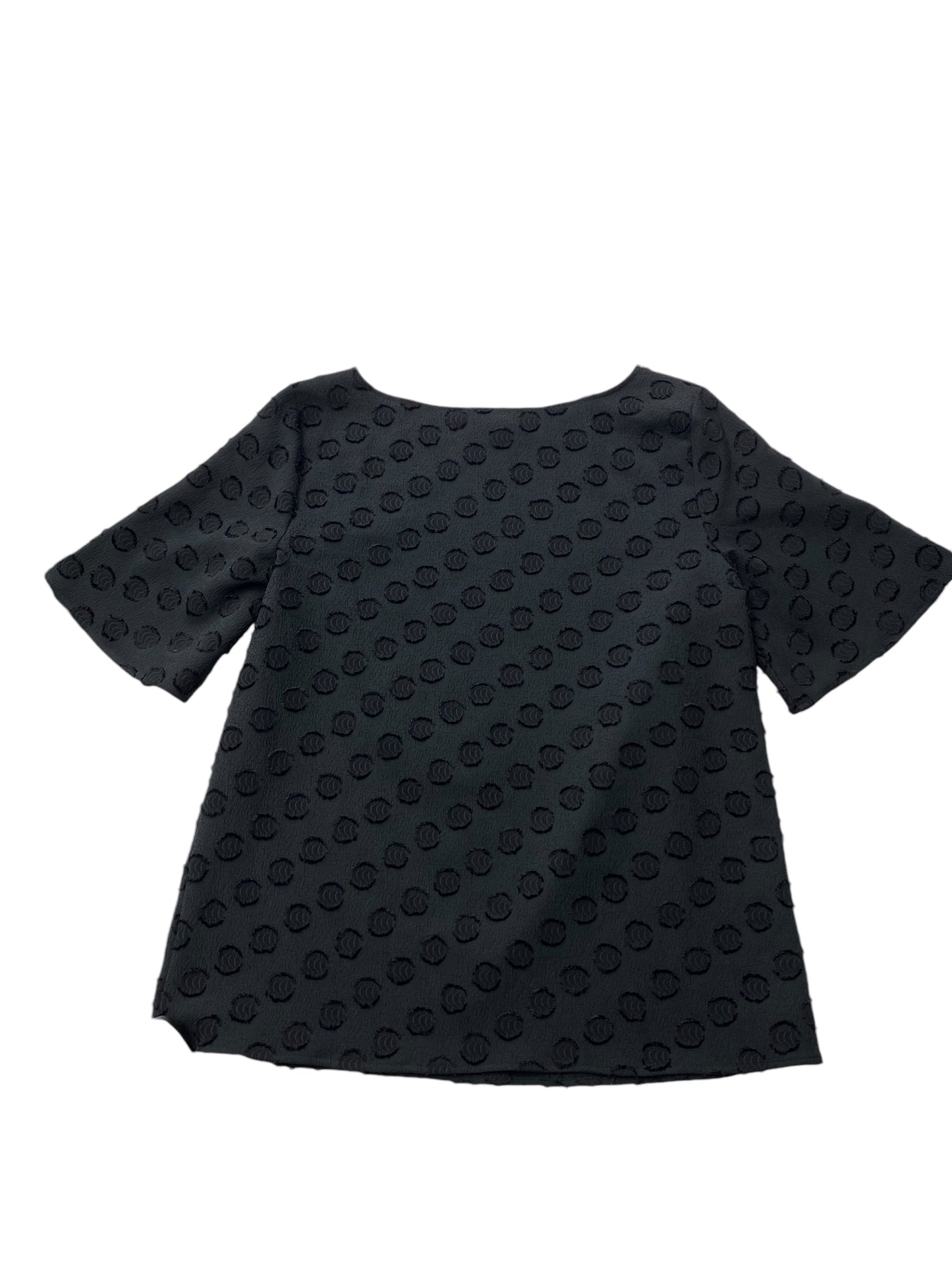 Top Short Sleeve By Ann Taylor In Black, Size: M