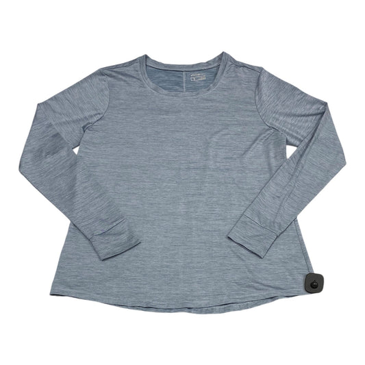 Top Long Sleeve By Eddie Bauer In Blue, Size: L