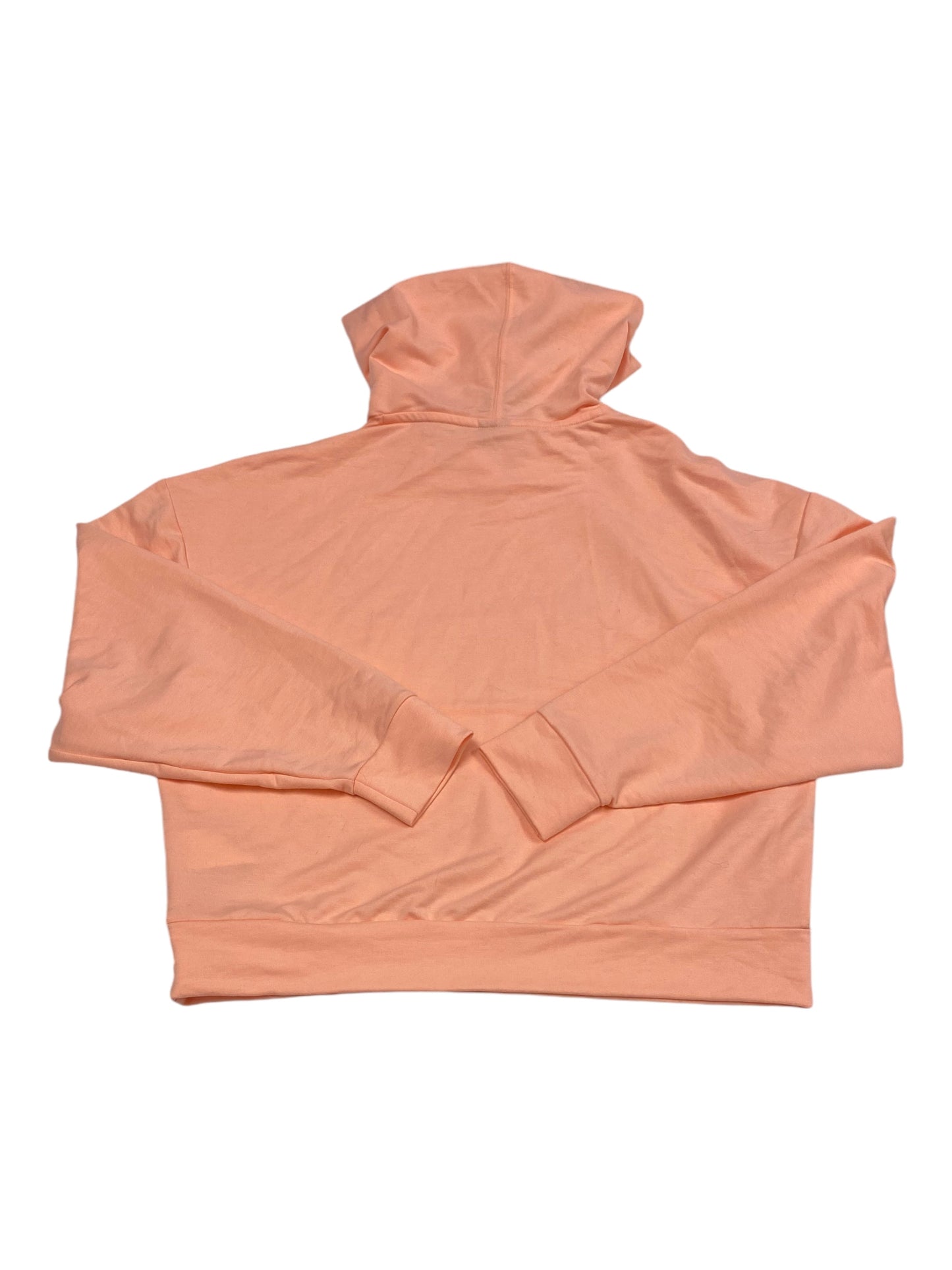 Athletic Sweatshirt Hoodie By Puma In Peach, Size: M