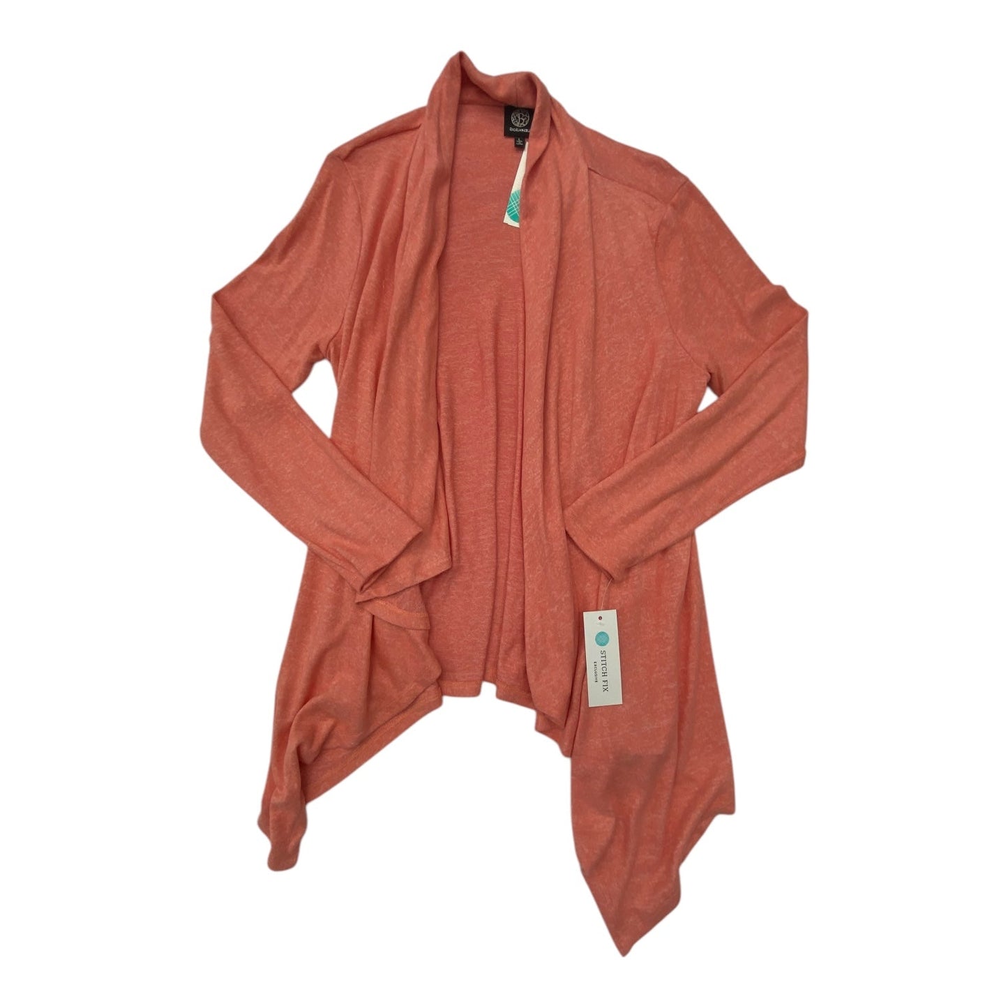 Top Long Sleeve By Bobeau In Coral, Size: L