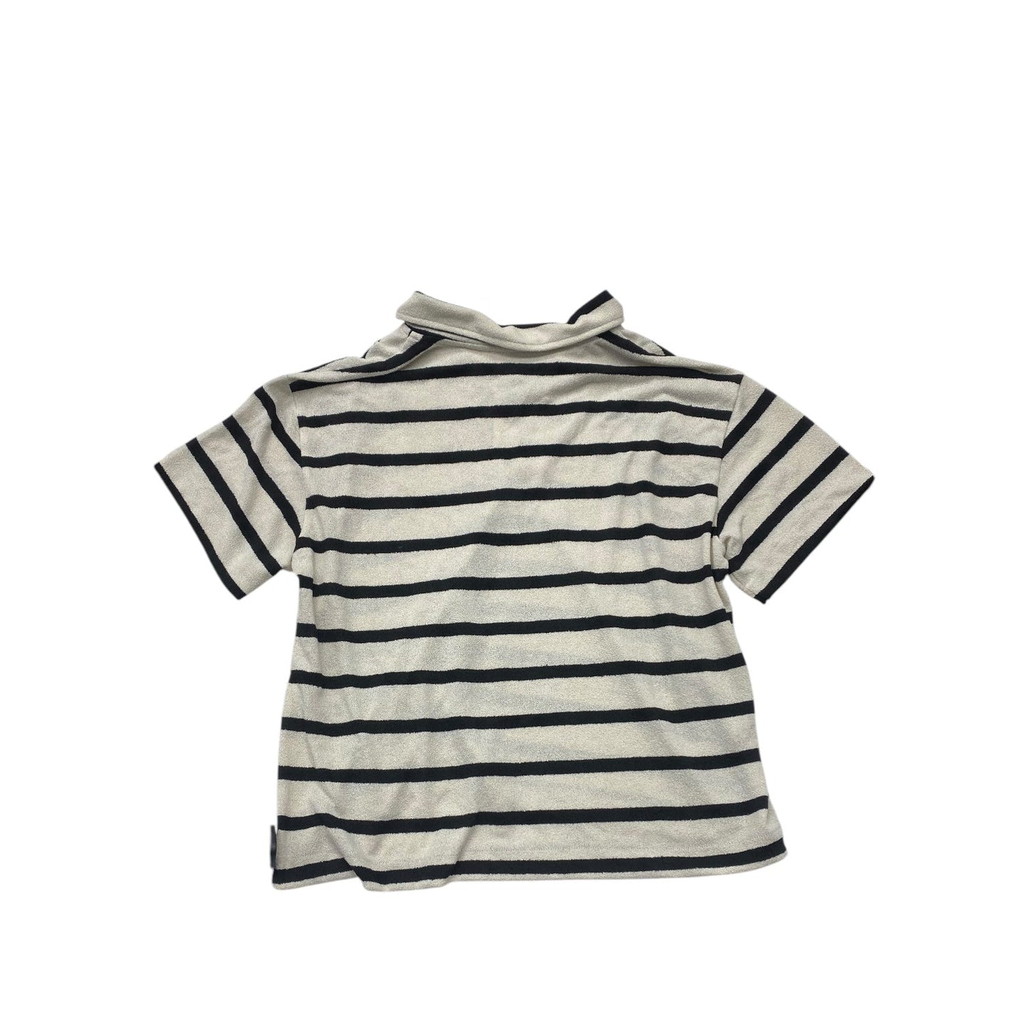 Top Short Sleeve By H&m In Striped Pattern, Size: Xl