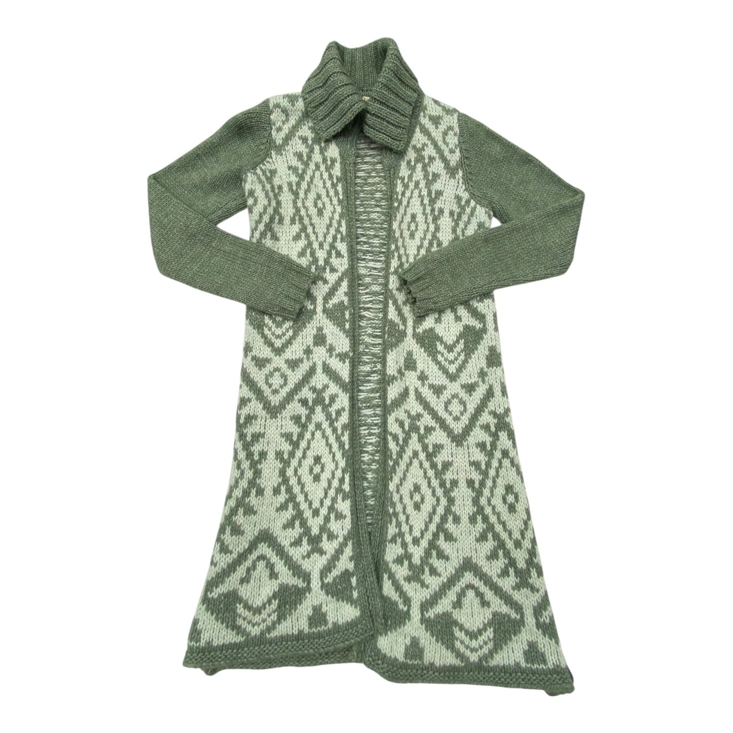 Sweater Cardigan By Moth In Green, Size: Xs