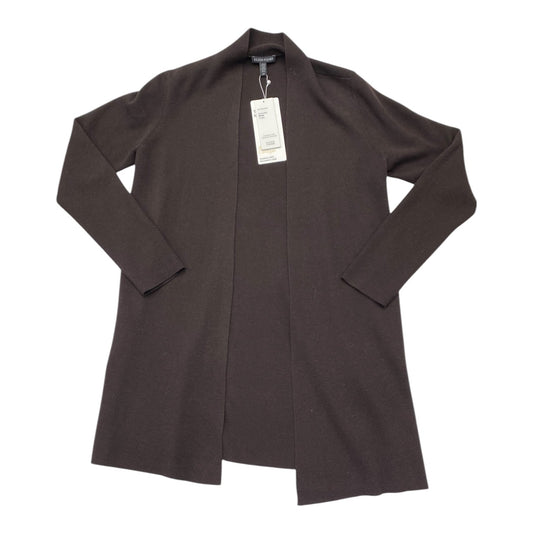 Cardigan Designer By Eileen Fisher In Brown, Size: S