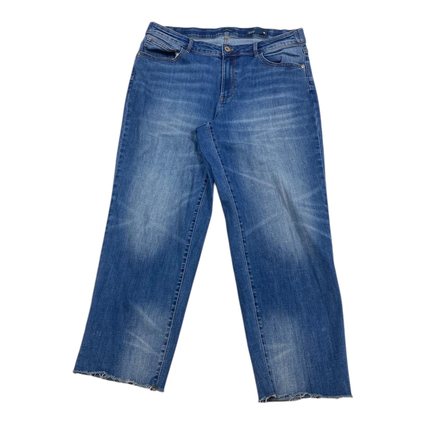 Jeans Straight By J. Jill In Blue Denim, Size: 18