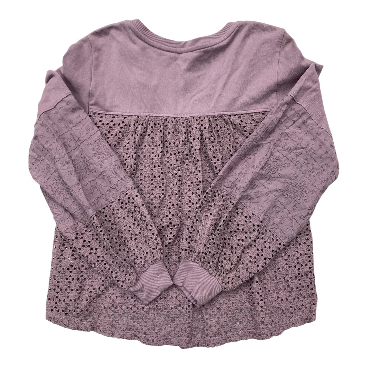 Top Long Sleeve By Anthropologie In Purple, Size: M