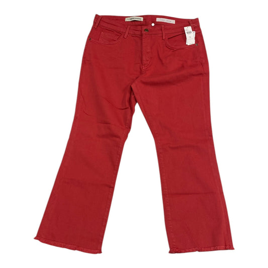 Jeans Boot Cut By Pilcro In Red Denim, Size: 14