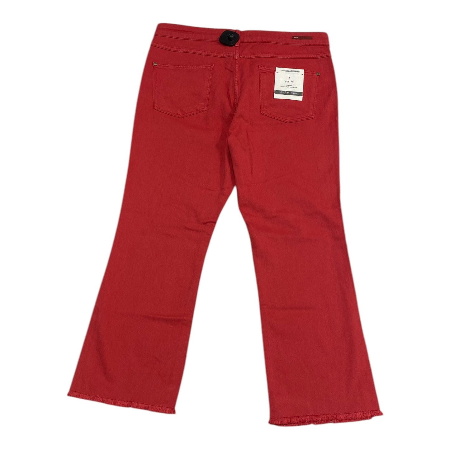 Jeans Boot Cut By Pilcro In Red Denim, Size: 14