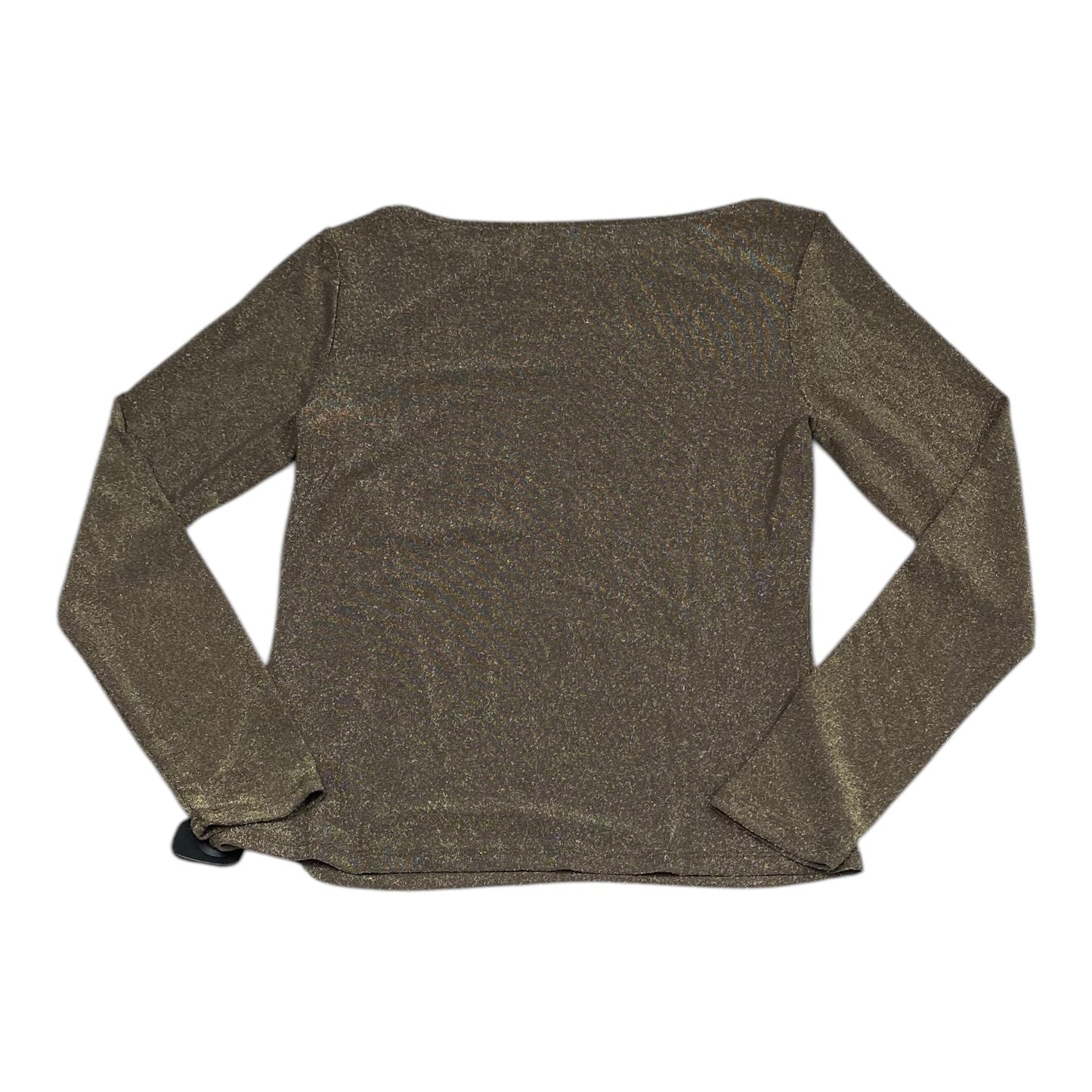 Top Long Sleeve By Banana Republic In Gold, Size: M