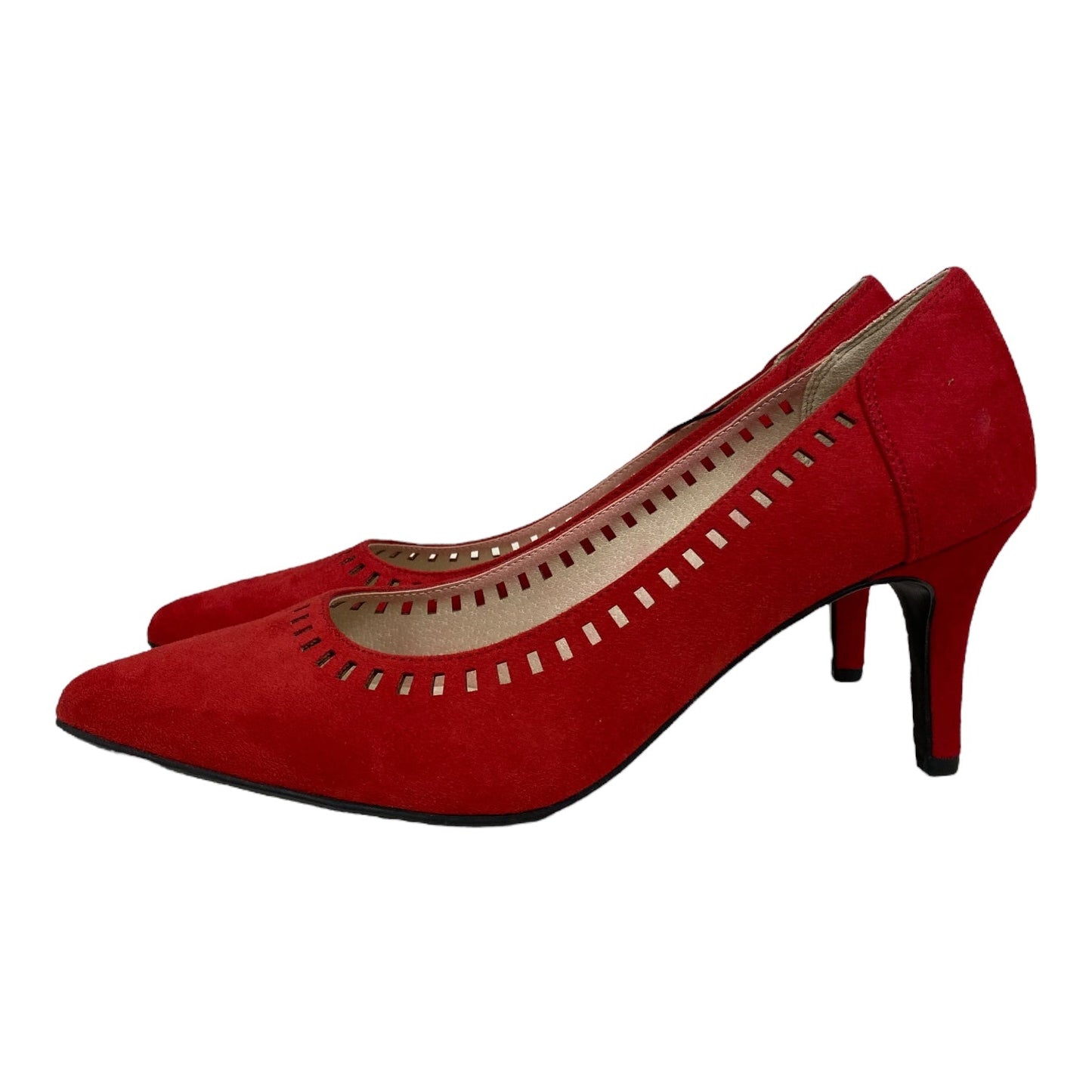 Shoes Heels Kitten By Life Stride In Red, Size: 10