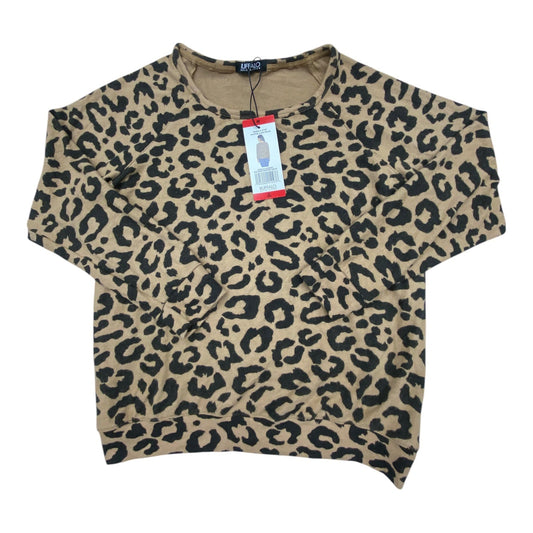 Top Long Sleeve By Buffalo David Bitton In Animal Print, Size: M