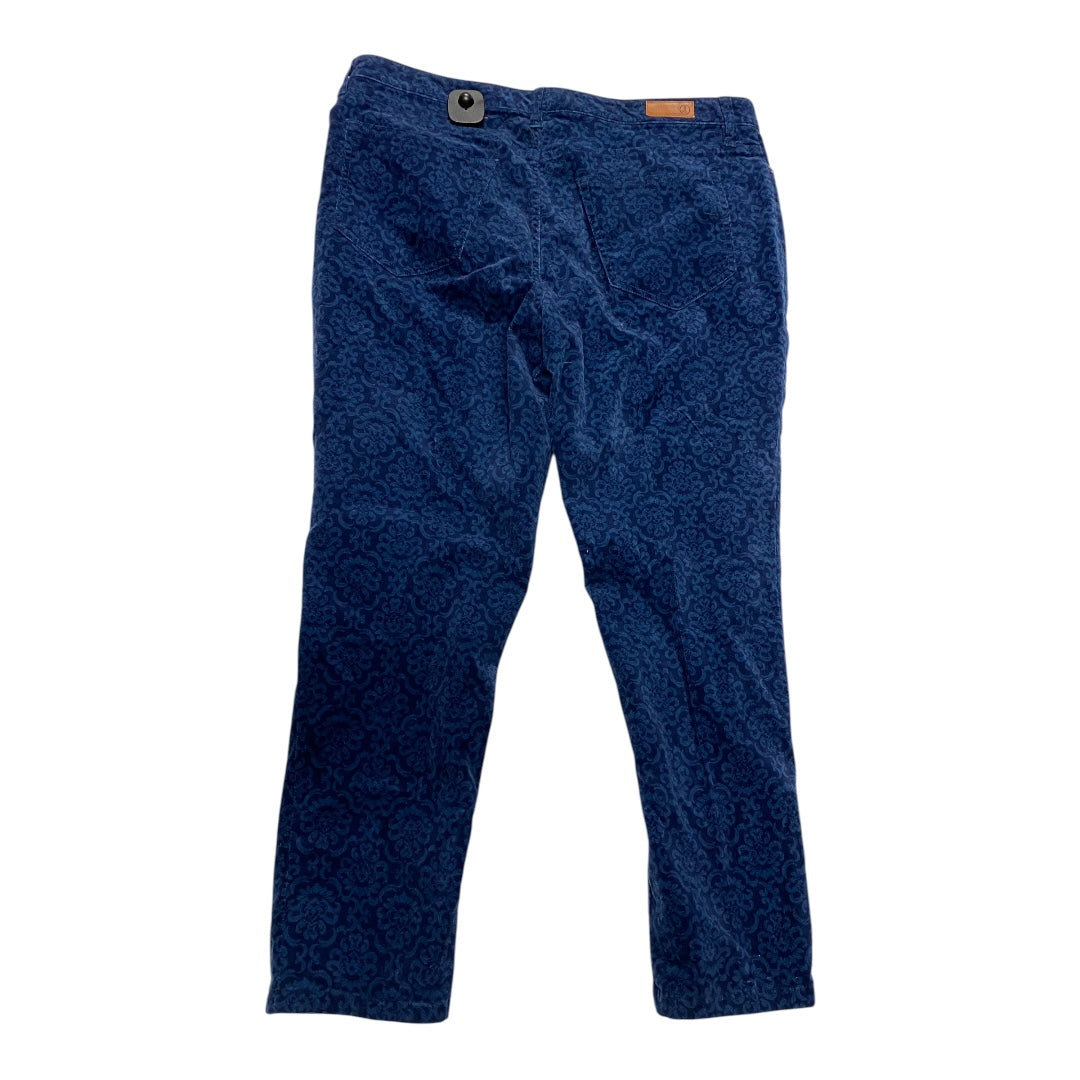 Pants Corduroy By Lands End In Blue, Size: 16