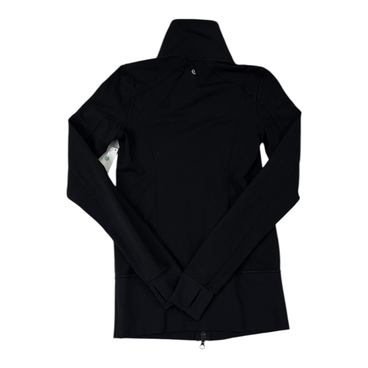 Athletic Jacket By Lululemon In Black, Size: 6