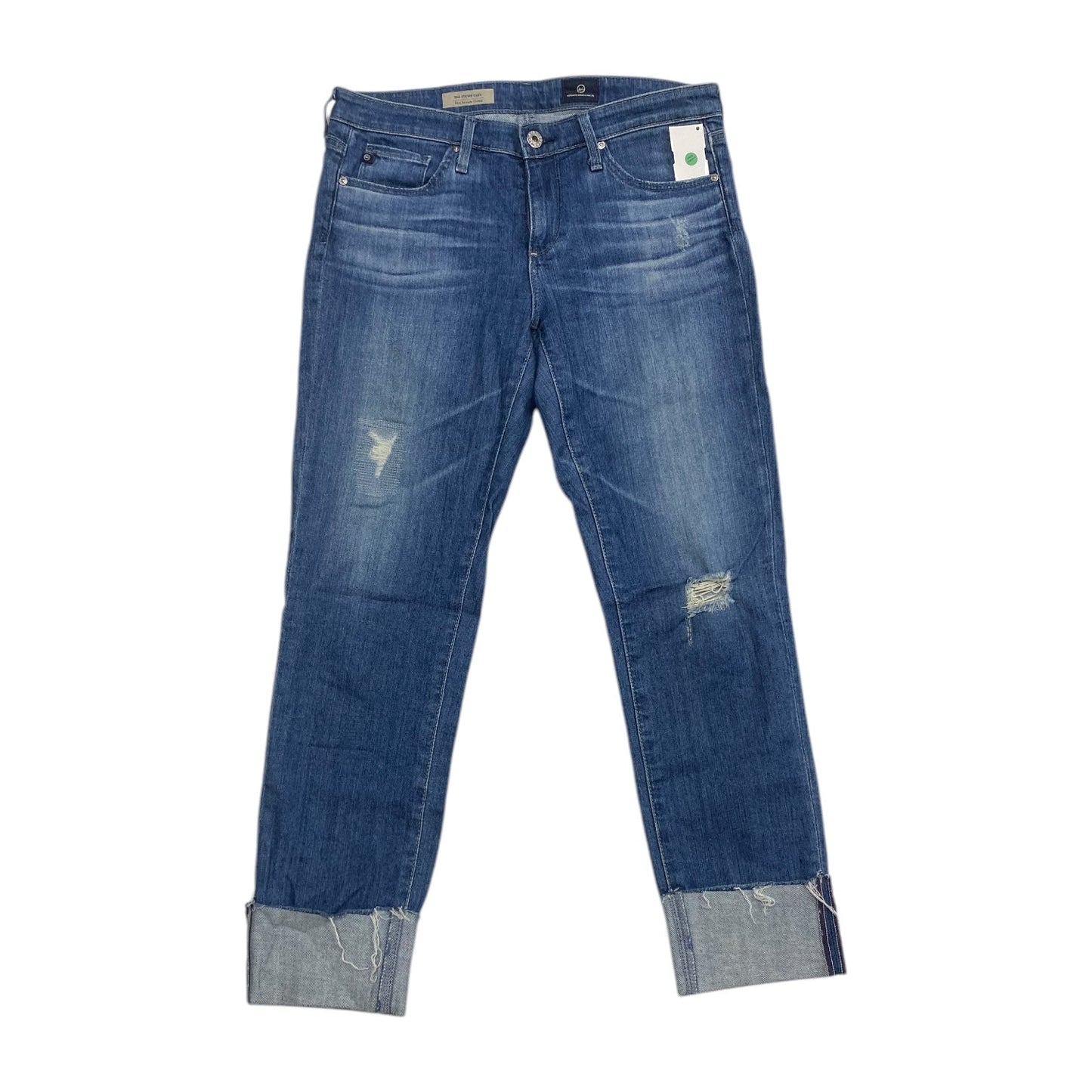 Jeans Cropped By Adriano Goldschmied In Blue Denim, Size: 6