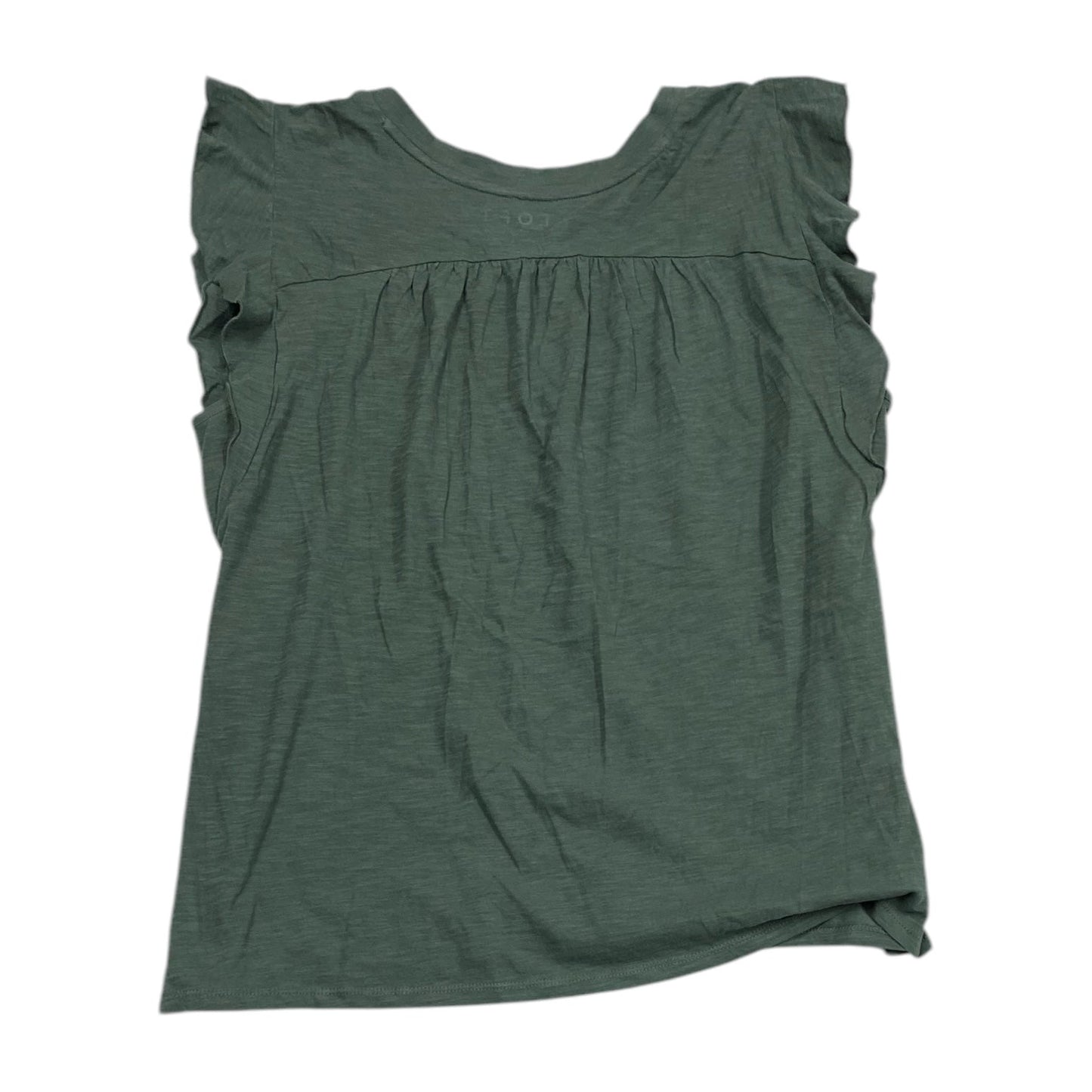 Top Short Sleeve By Loft In Green, Size: L