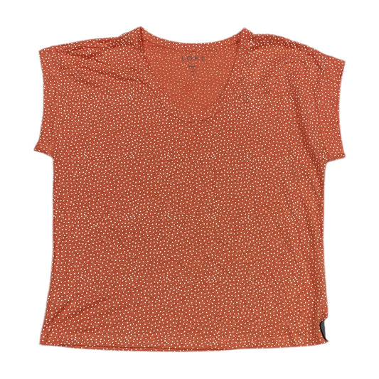 Top Short Sleeve By Loft In Polkadot Pattern, Size: S