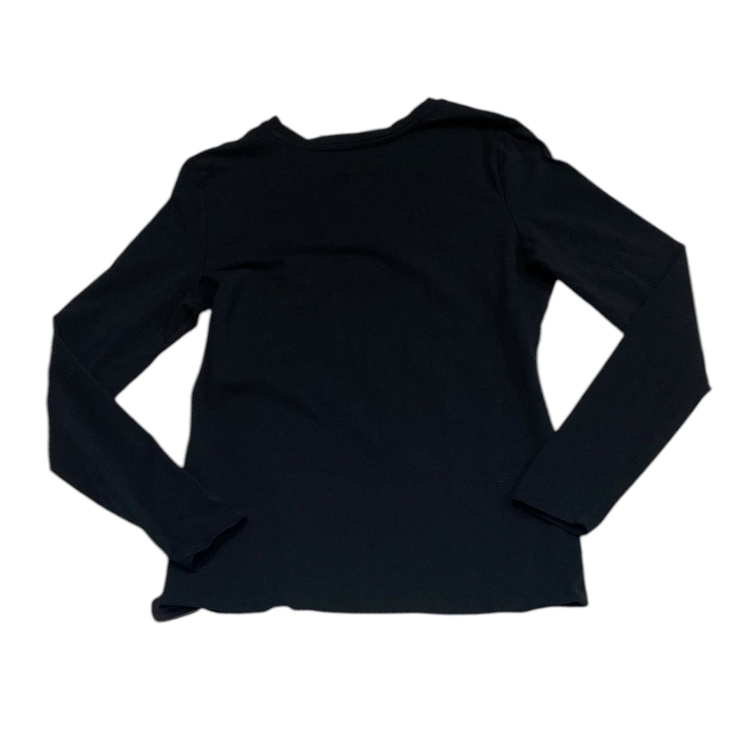 Top Long Sleeve By Saks Fifth Avenue In Black, Size: S