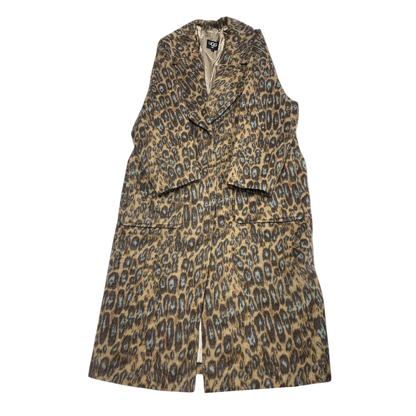 Coat Designer By Ugg In Animal Print, Size: L