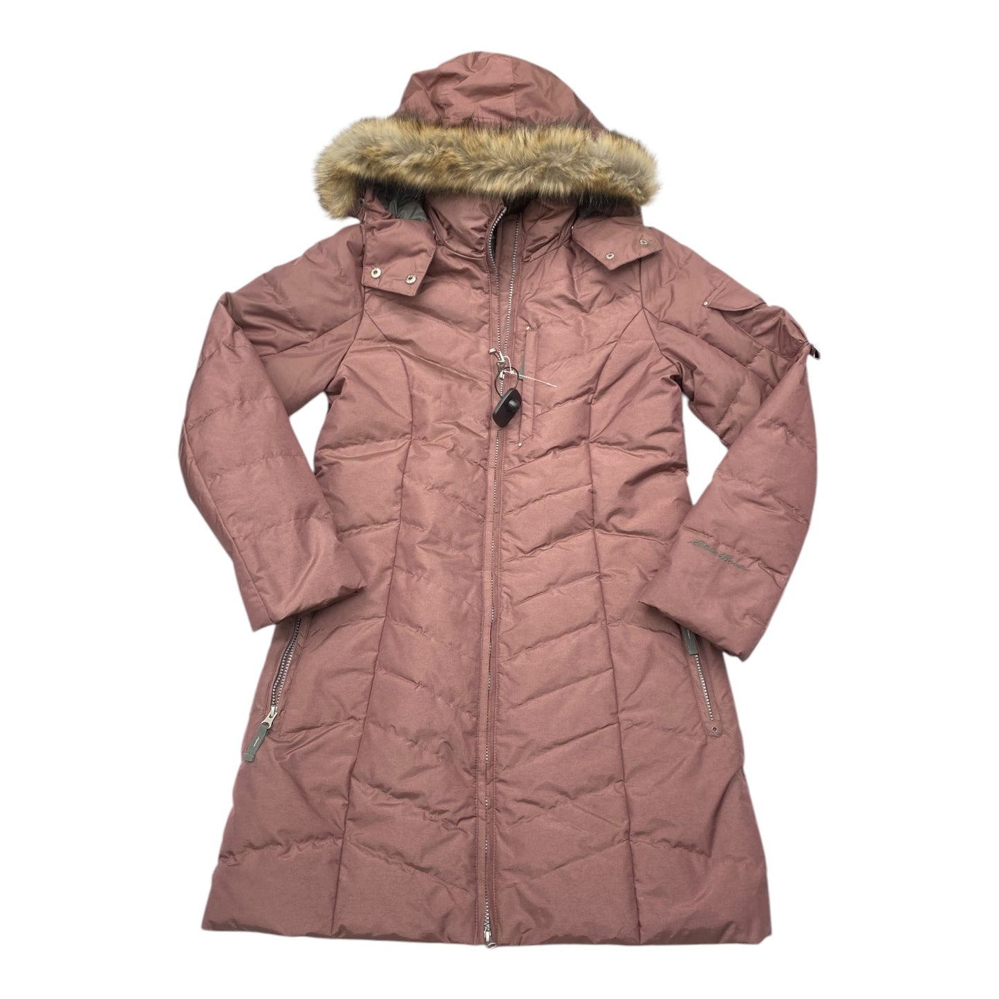 Jacket Puffer & Quilted By Eddie Bauer In Mauve, Size: S