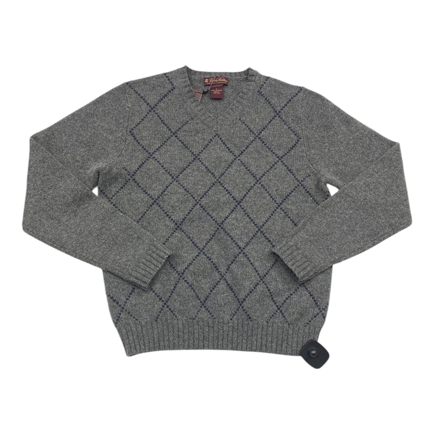 Sweater By Brooks Brothers In Grey, Size: L