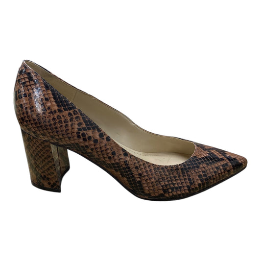 Shoes Heels Block By Marc Fisher In Snakeskin Print, Size: 8