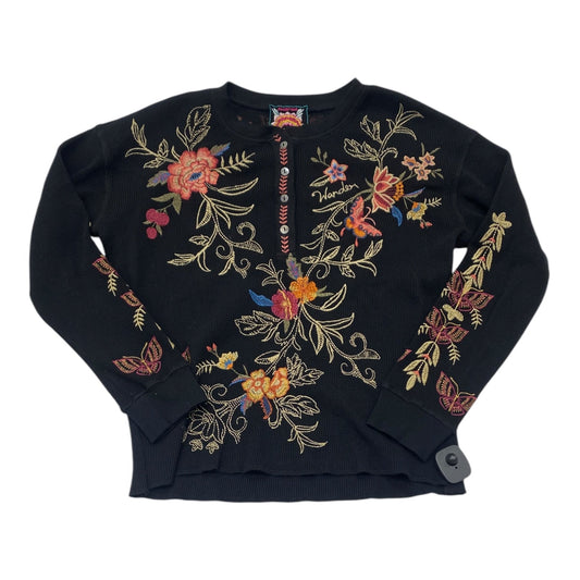 Top Long Sleeve Designer By Johnny Was In Floral Print, Size: S