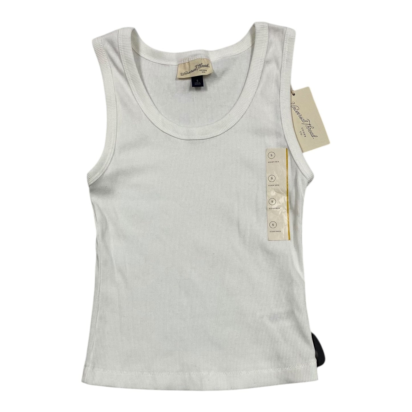 Top Sleeveless Basic By Universal Thread In White, Size: S