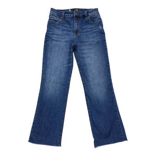 Jeans Flared By Kut In Blue Denim, Size: 4