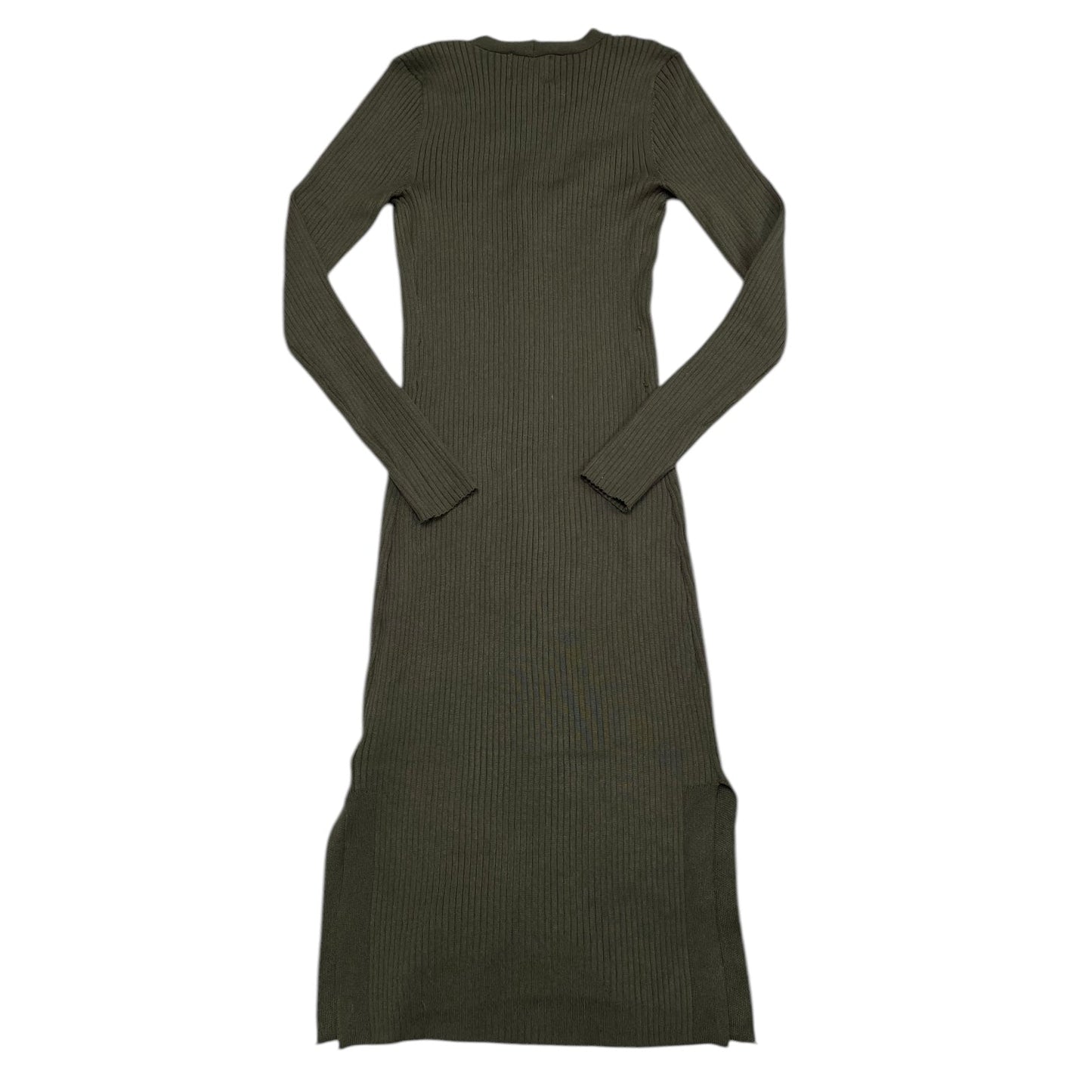 Dress Casual Midi By Pink Rose In Green, Size: Xs