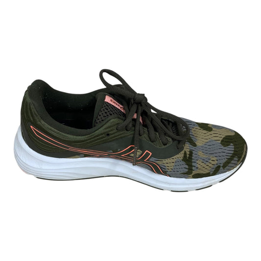 Shoes Athletic By Asics In Camouflage Print, Size: 8.5