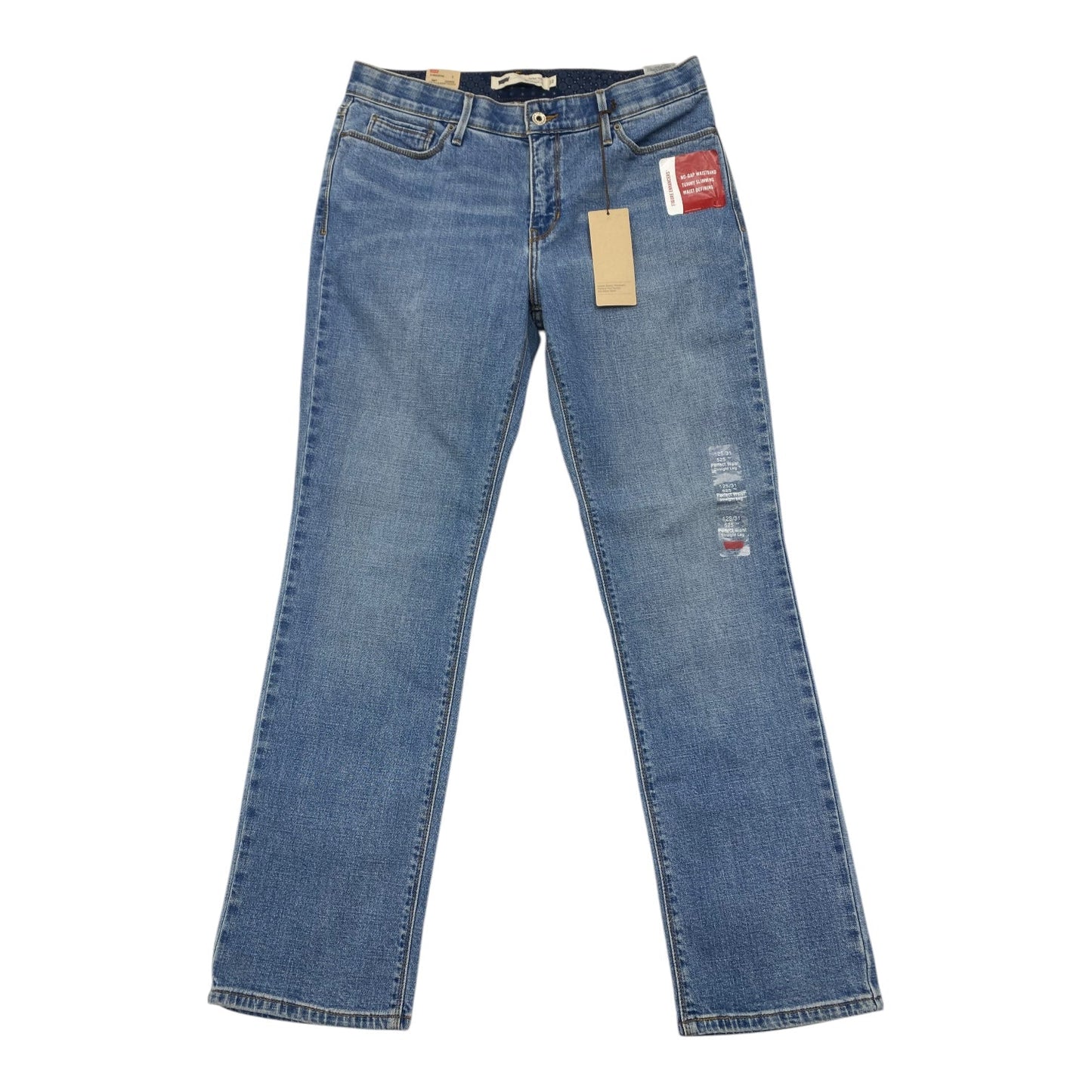 Jeans Straight By Levis In Blue Denim, Size: 12