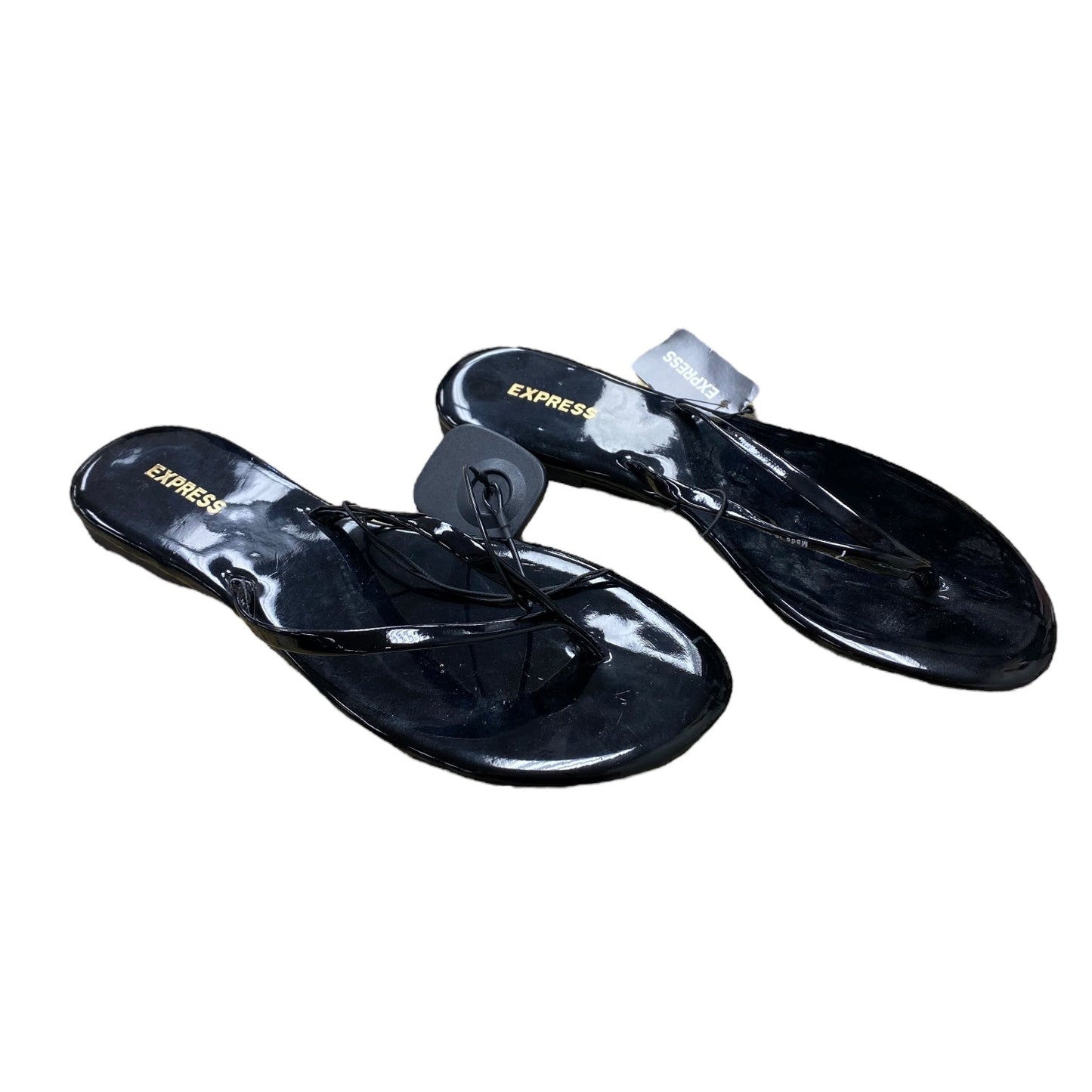 Sandals Flip Flops By Express In Black, Size: 7