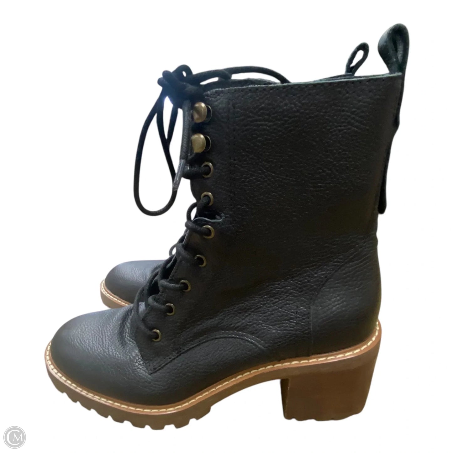 Boots Ankle Heels By Crown Vintage In Black, Size: 7.5