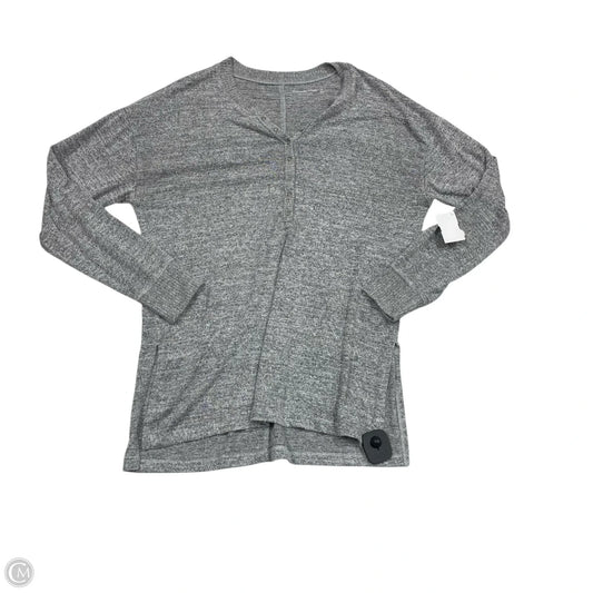 Top Long Sleeve By Abercrombie And Fitch In Grey, Size: S